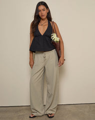 Eldana Halterneck Top in Black