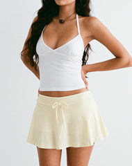 Saeko Micro Skort in Buttermilk