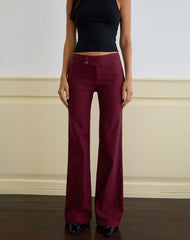 Falita Trouser in Tailoring Burgundy