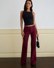 Falita Trouser in Tailoring Burgundy