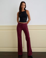 Falita Trouser in Tailoring Burgundy