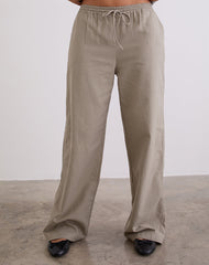 Wasic Wide Leg Trouser in Biscotti