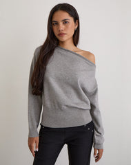 Jalira Jumper in Knit Grey