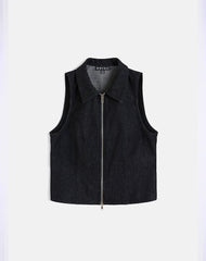 Janae Vest in Denim Black Wash