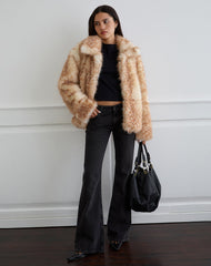 Joji Jacket in Beige Bambi Print