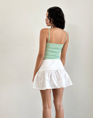 Kinaya Cami Top in Blue and Yellow Check