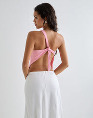 Klazari Top in Rayon Jersey Ballet Pink