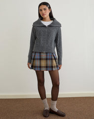 Lilena Zip Jumper in Knit Dark Shadow