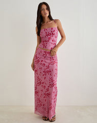 Lotus Cami Top in Stencil Flower Pink
