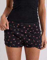 Haruto Skort in Ditsy Rose Garden Black