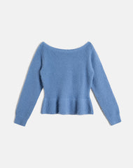Mizuki Top in Knit Dusty Blue