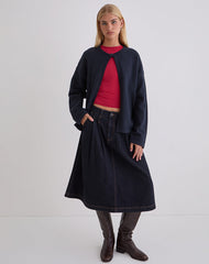 Maureen Cardigan in Dark Navy