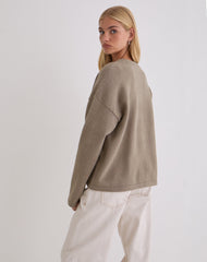 Maureen Cardigan in Taupe