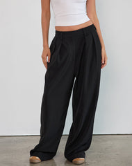 Nala Pleated Trouser in Tailoring Black