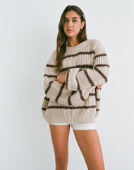 Namirta Jumper in Mono Stripe Oat