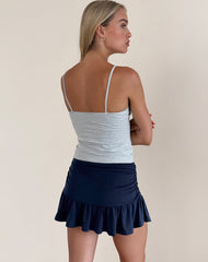 Nefeli Mini Skirt in Lycra Dark Navy