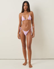 Lentra Bikini Bottom in Lilac with Beads
