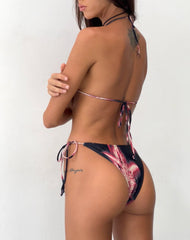 Lentra Bikini Bottom in Lily Bloom