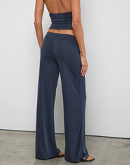 Donata Trouser in Ocean Storm with Belt