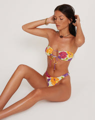 Farida Bikini Bottom in Tropicana Brights