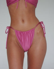 Leyna Bikini Bottom in Mauve Shimmer