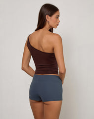 Rapal Short in Navy with Sage Binding