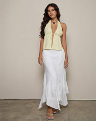 Ryoma Top in Broderie Flower Lace Lemon