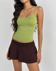 Saeko Micro Skort in Bitter Chocolate