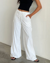 Samir Trouser in Broderie White