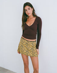 Sango Mini Skirt in Bloom Yellow