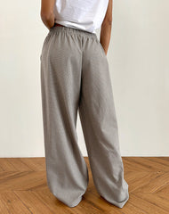 Sasari Oversized Trouser in Check Grey