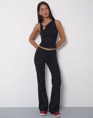 Sharena O Ring Vest Top in Black