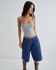 Solay Vest Top in Grey Marl