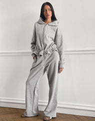 Loose Jogger in Grey Marl