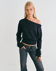 Suena Asymmetric Jumper in Navy
