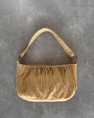 Teria Tassel Bag in Suede Tan