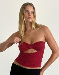 Tifose Twist Front Top in Adrenaline Red