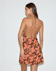 Veslina Mini Dress in Furnishing Floral