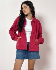 Vita Bomber Jacket in Adrenaline Red