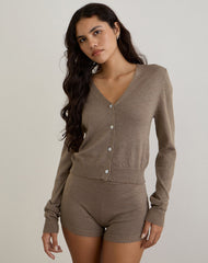 Nikaya Short in Lurex Gold